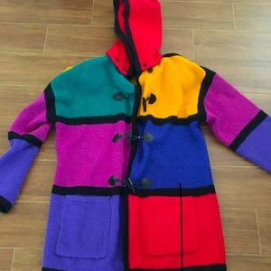 Vintage Marisa Christina Color block Jacket Mohair